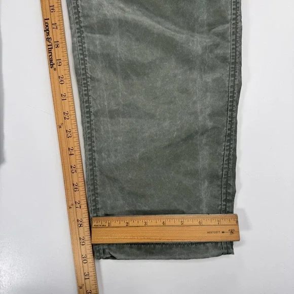 NWT JOHN ELLIOTT Nicasio Himalayan Pant Mens 3/Large Green Drawstring Cuff $378